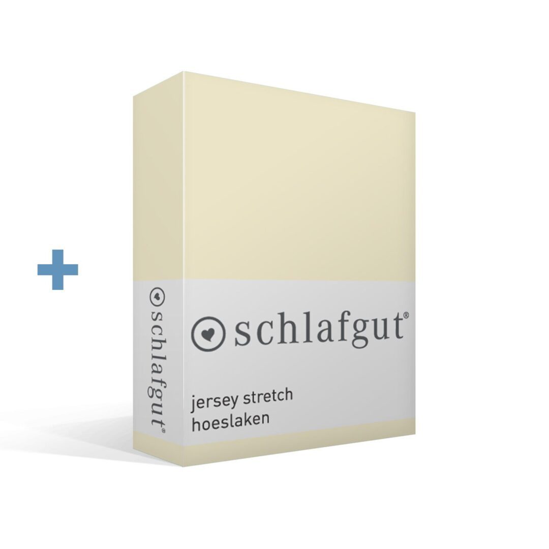 Schlafgut jersey stretch hoeslaken ecru