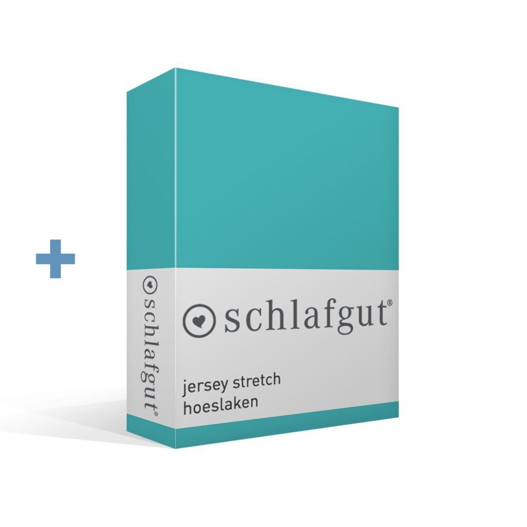 Schlafgut jersey stretch hoeslaken turquoise