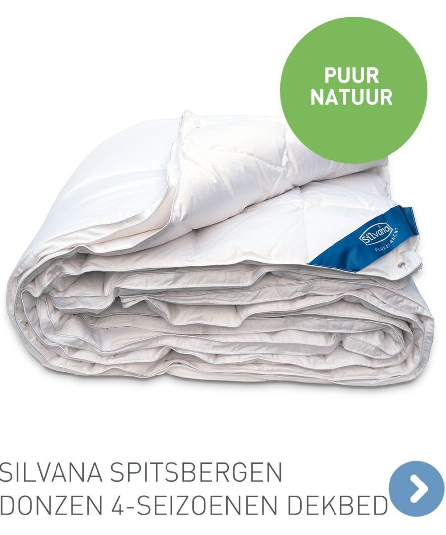 Silvana Spitsbergen donzen 4-seizoenen dekbed - Donzen dekbedden van Silvana