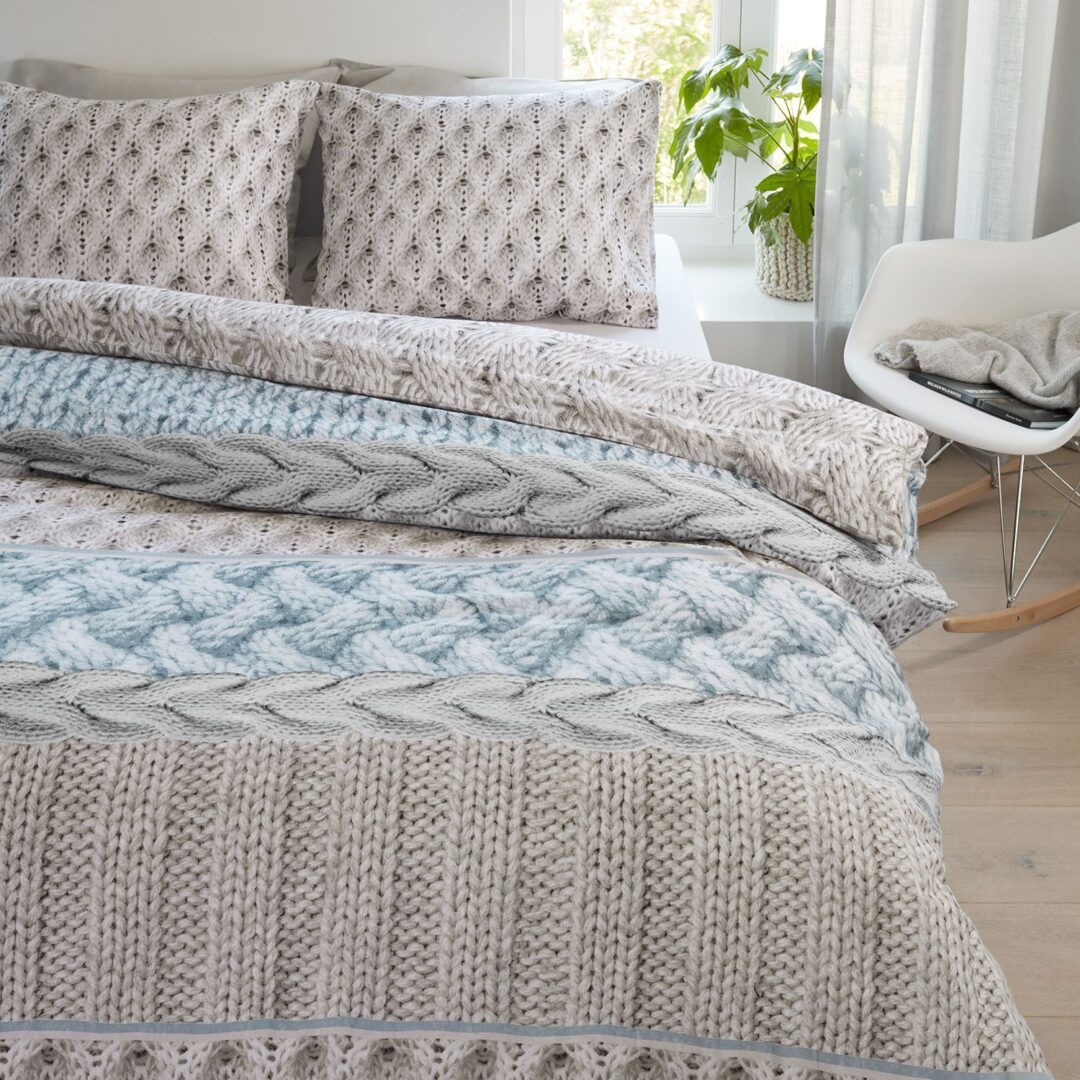 Snoozing Cardiff flanel dekbedovertrek