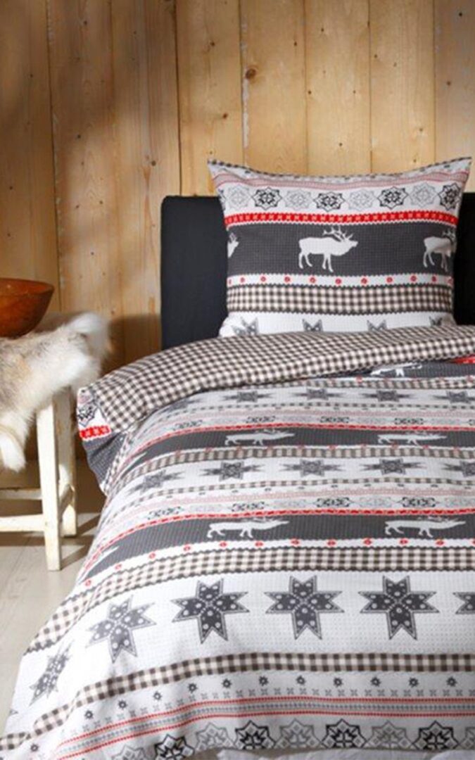 Snoozing Wintersleep flanel dekbedovertrek