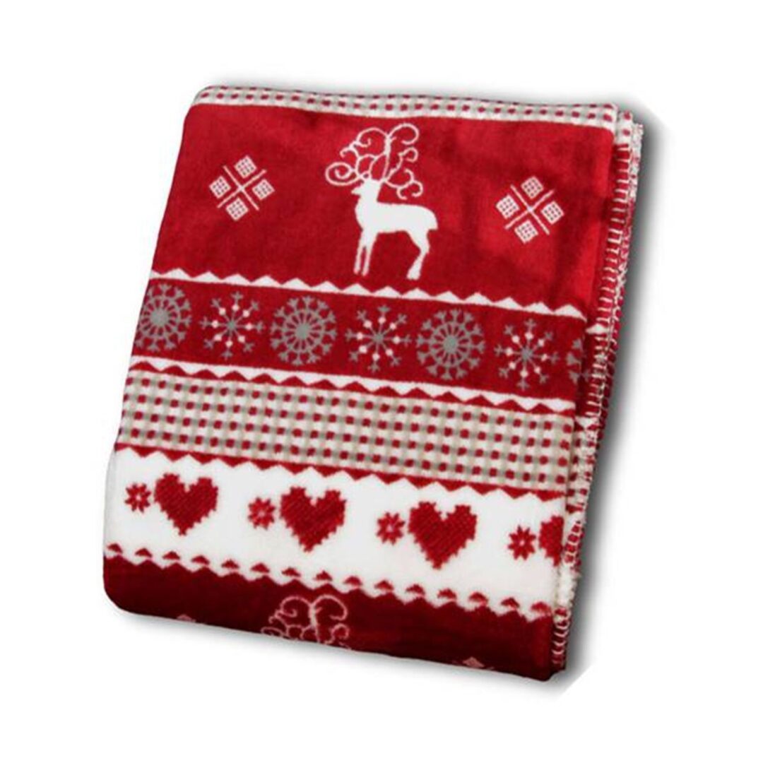 Unique Living Winter fleece plaid