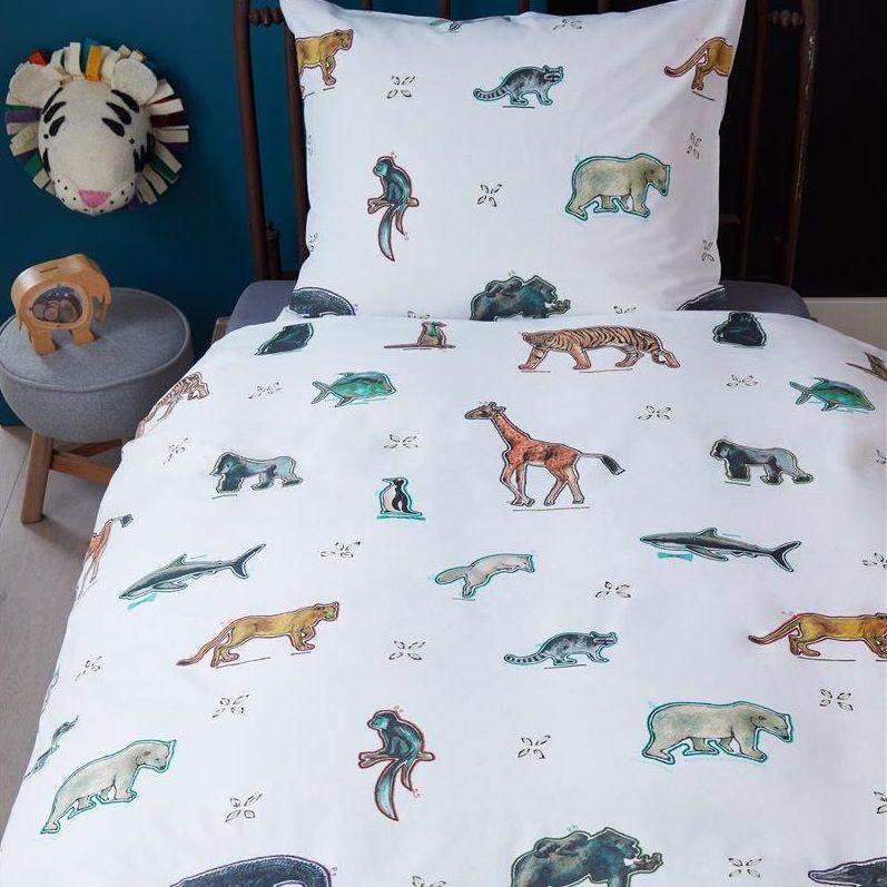 Beddinghouse Kids Zoo dekbedovertrek - Monkey Day