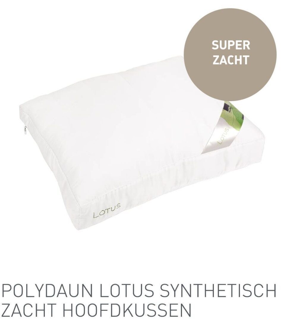 Polydaun Lotus synthetisch zacht hoofdkussen