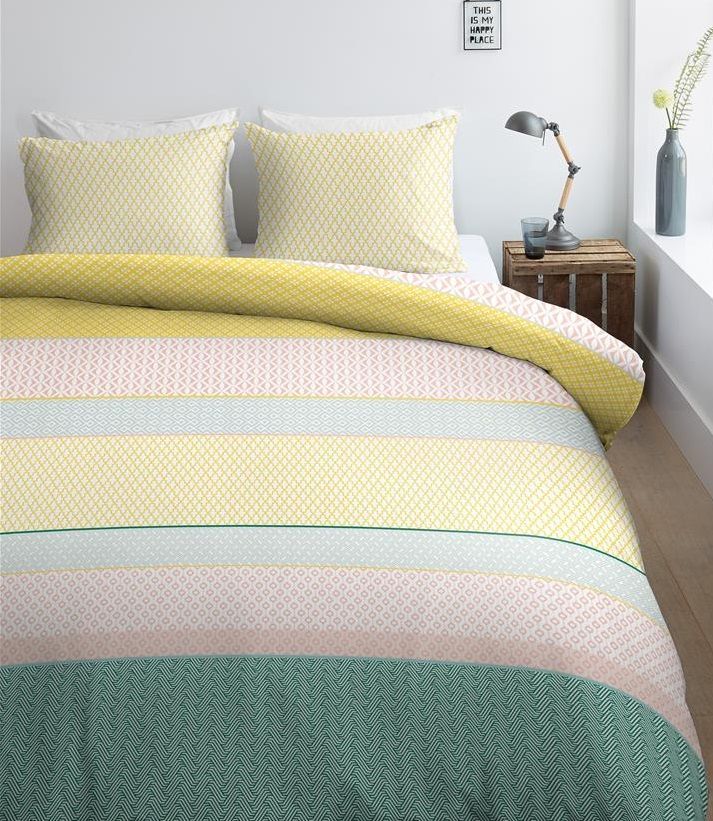 Ambiante Kenzie dekbedovertrek - be happy