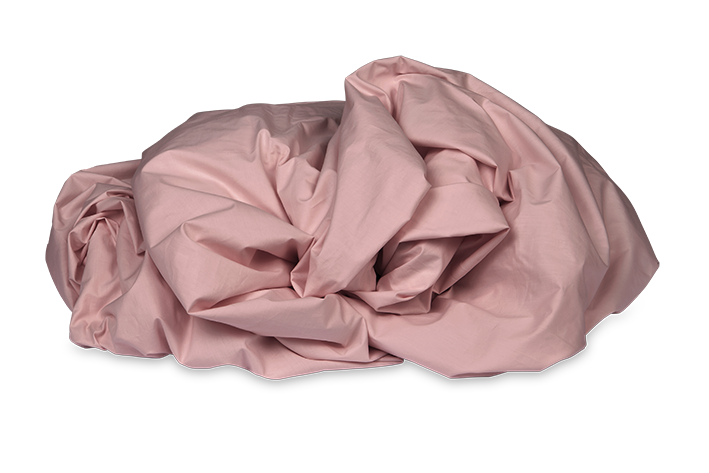 Kayori Shizu percale katoen hoeslaken oud roze