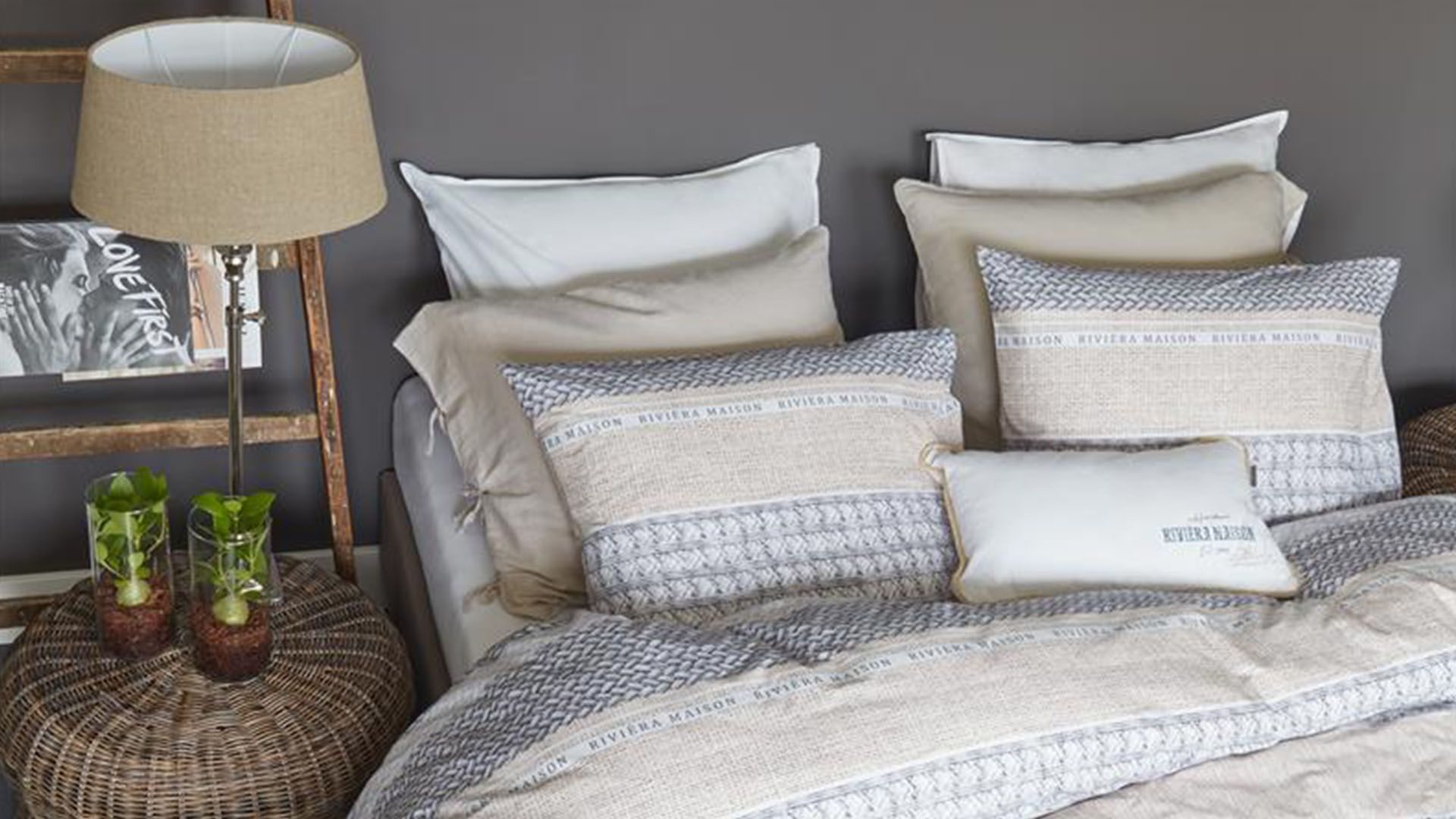 Rivièra Maison Woven Nature dekbedovertrek