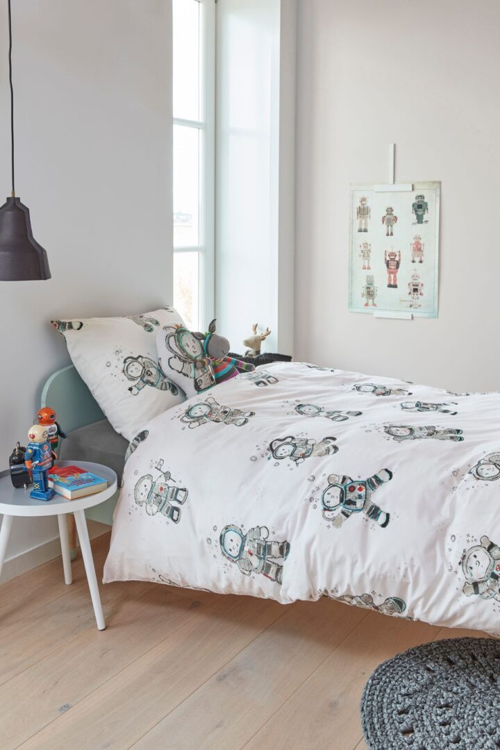 Beddinghouse Kids Astronaut dekbedovertrek - Dag van de ruimtevaart