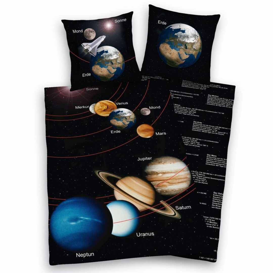 Earth Planet dekbedovertrek - Dag van de ruimtevaart