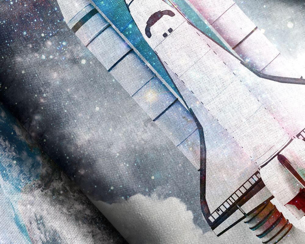 Sleeptime Space Shuttle dekbedovertrek - Dag van de ruimtevaart