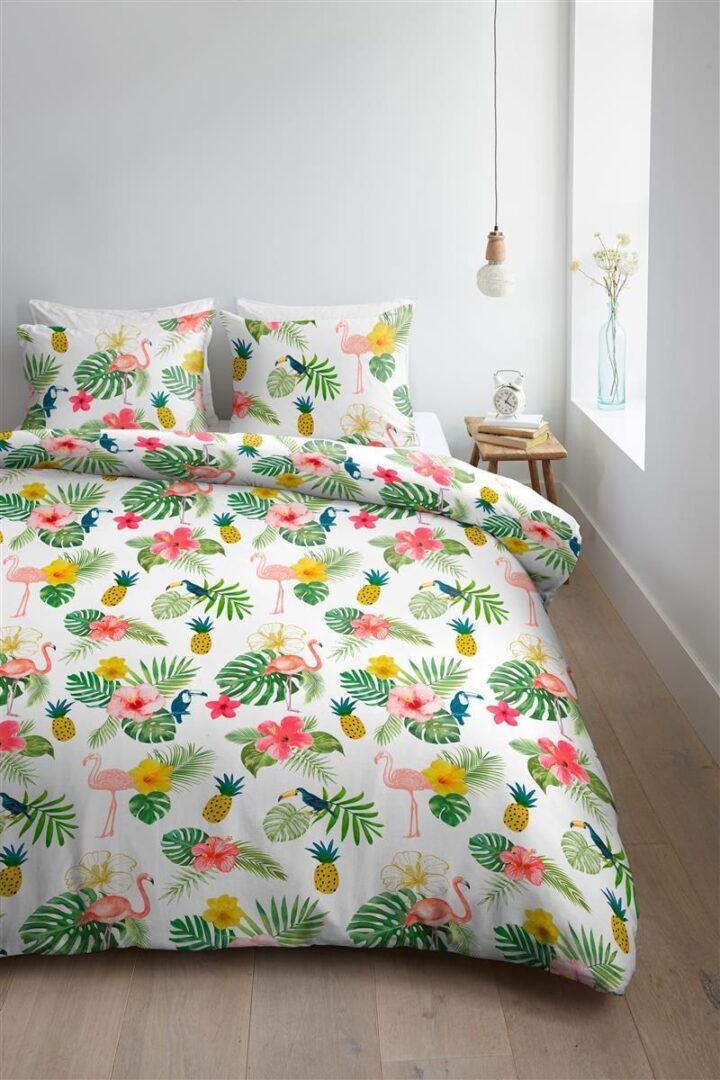 Ambiante Tropical Flamingo dekbedovertrek