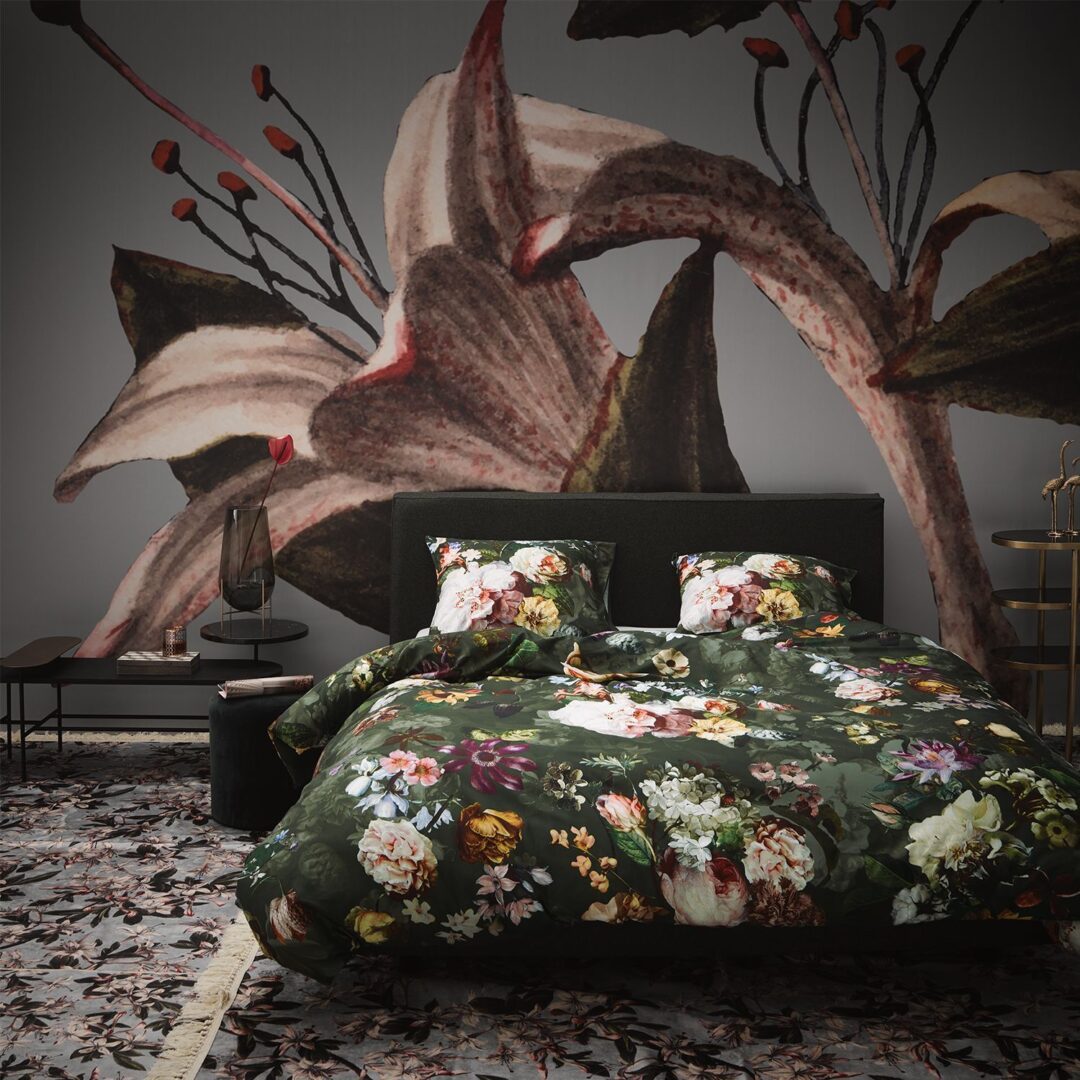 Essenza Fleur dekbedovertrek green