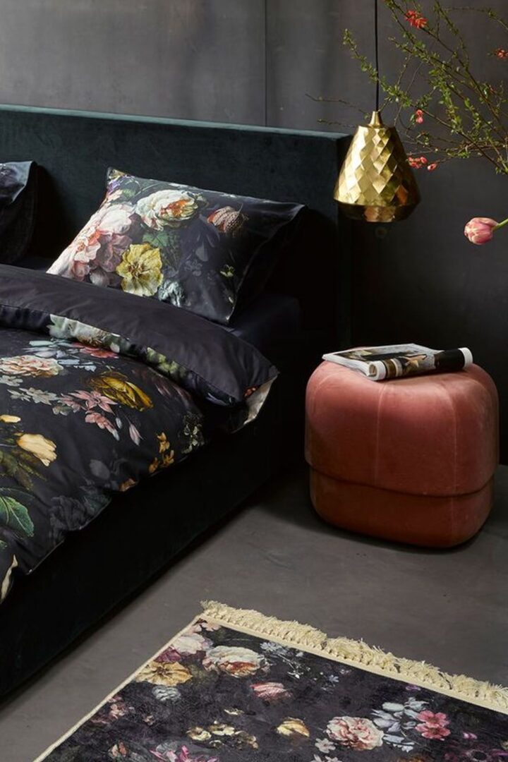 Essenza Fleur dekbedovertrek nightblue