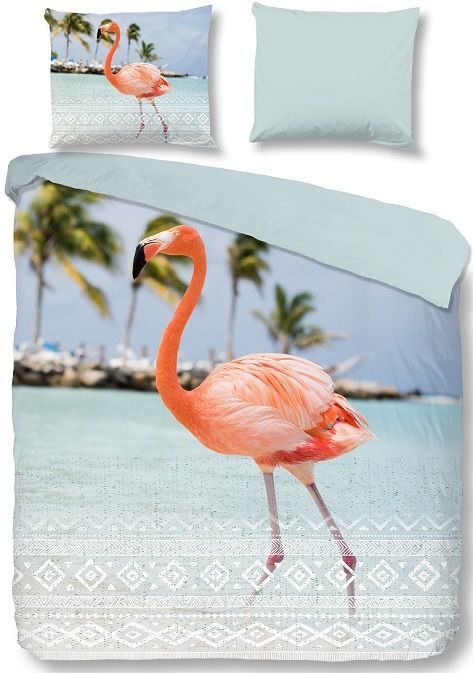 Good Morning Goodlife dekbedovertrek - flamingo
