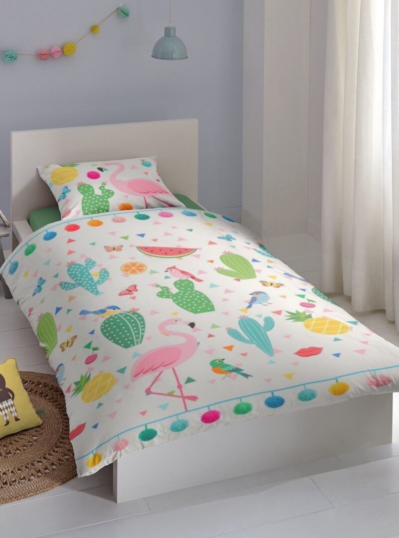 Good Morning Hug dekbedovertrek - flamingo