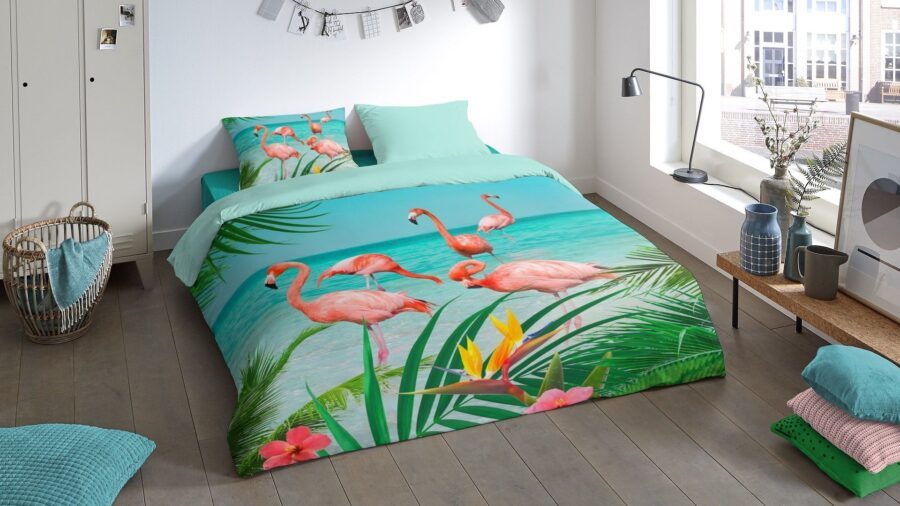 We worden overspoeld door flamingo’s