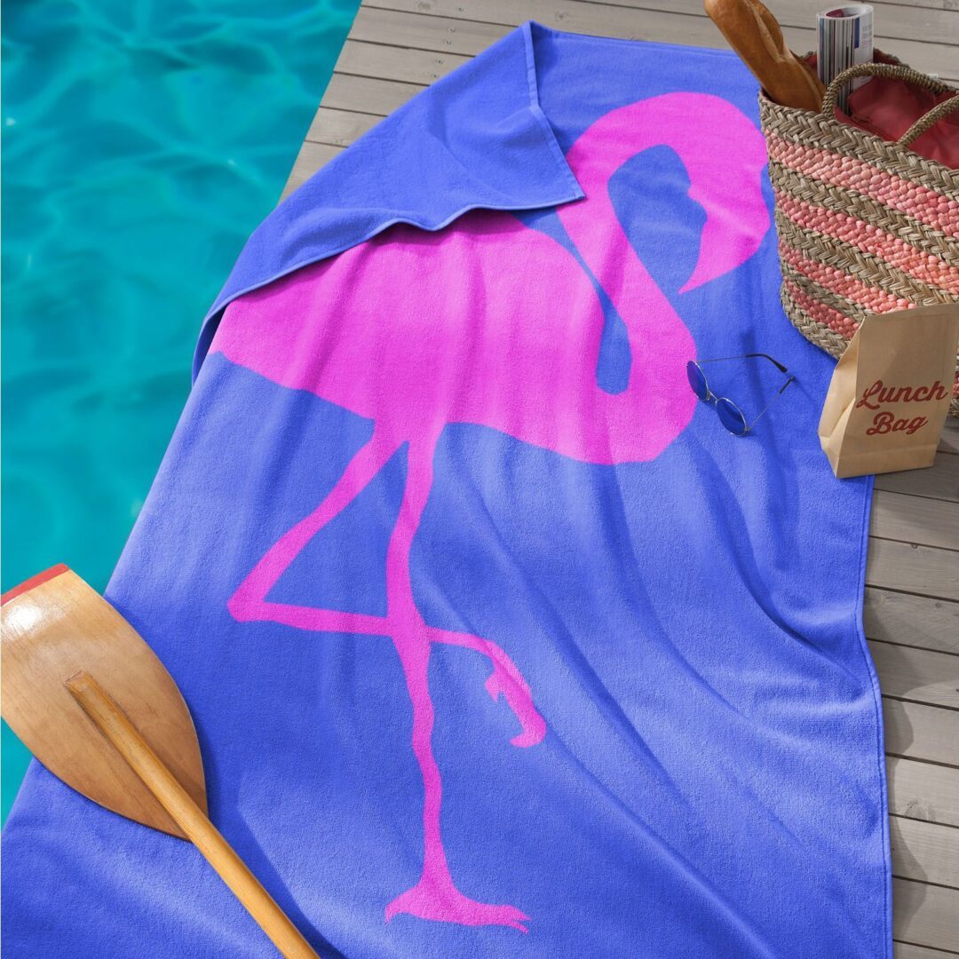 Seahorse Flamingo strandlaken