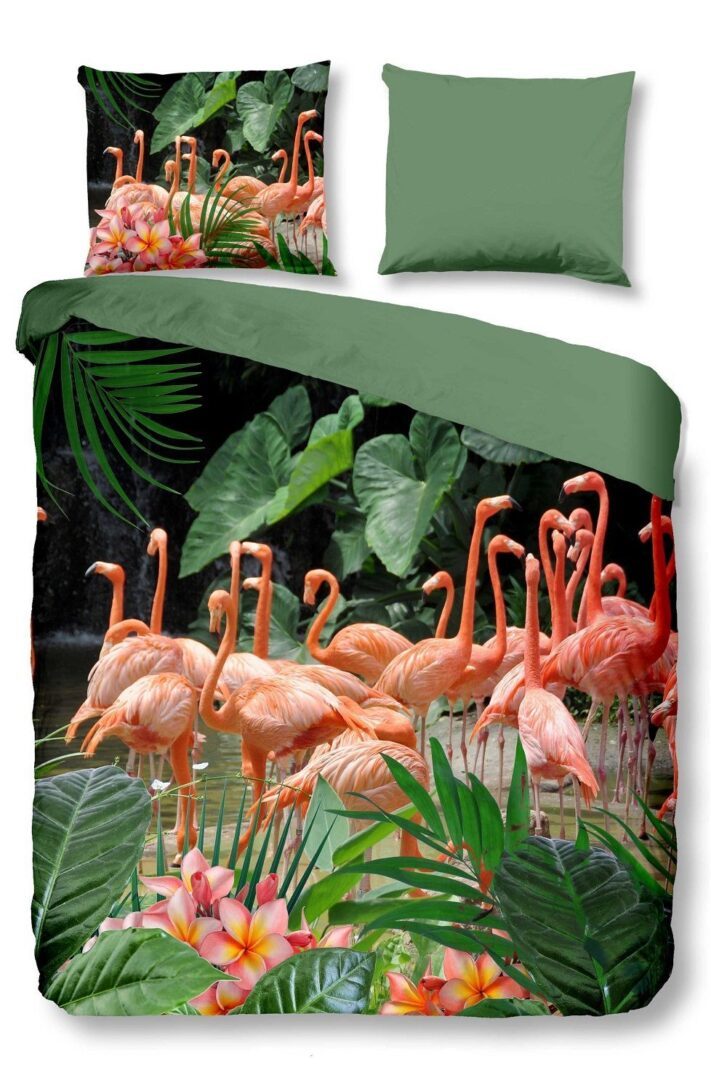 Snoozing Flamingo dekbedovertrek