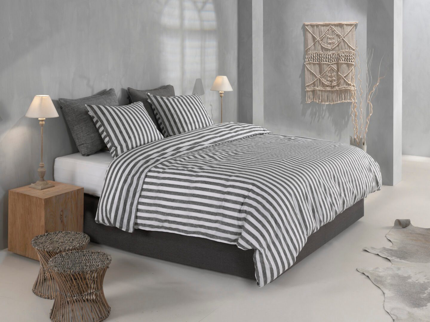 Zohome Banda di Lino dekbedovertrek