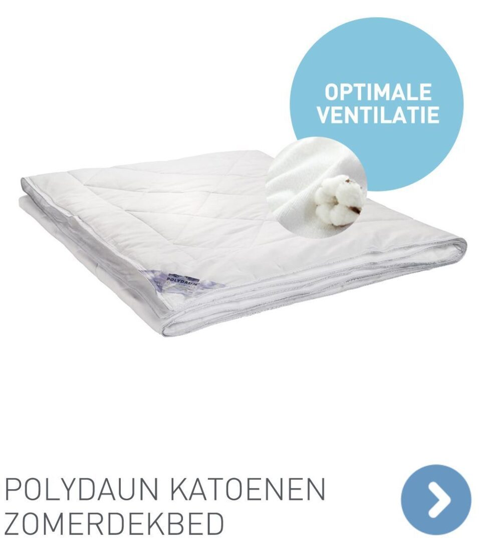 Polydaun katoenen zomerdekbed