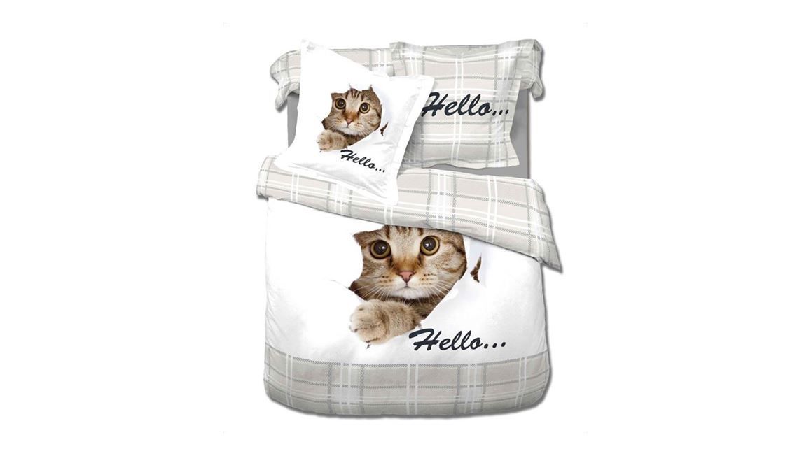 Hello Cat dekbedovertrek - World Cat Day