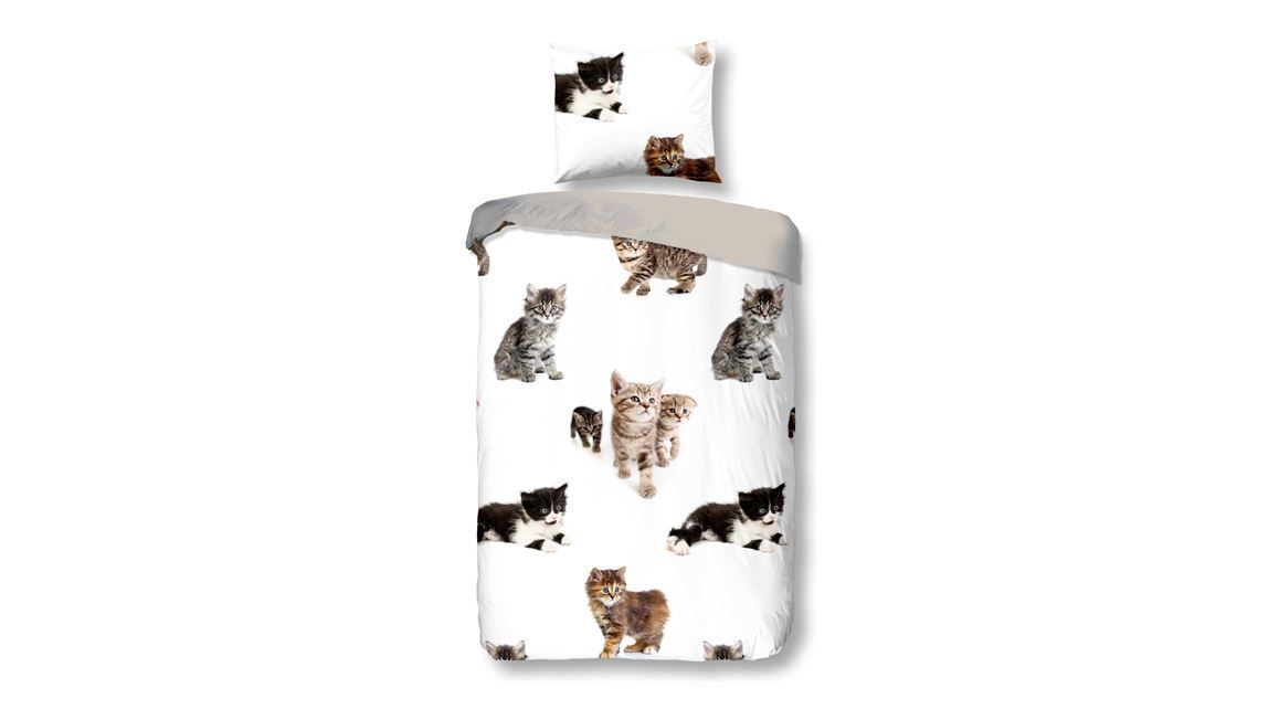 Snoozing Kittens dekbedovertrek - World Cat Day