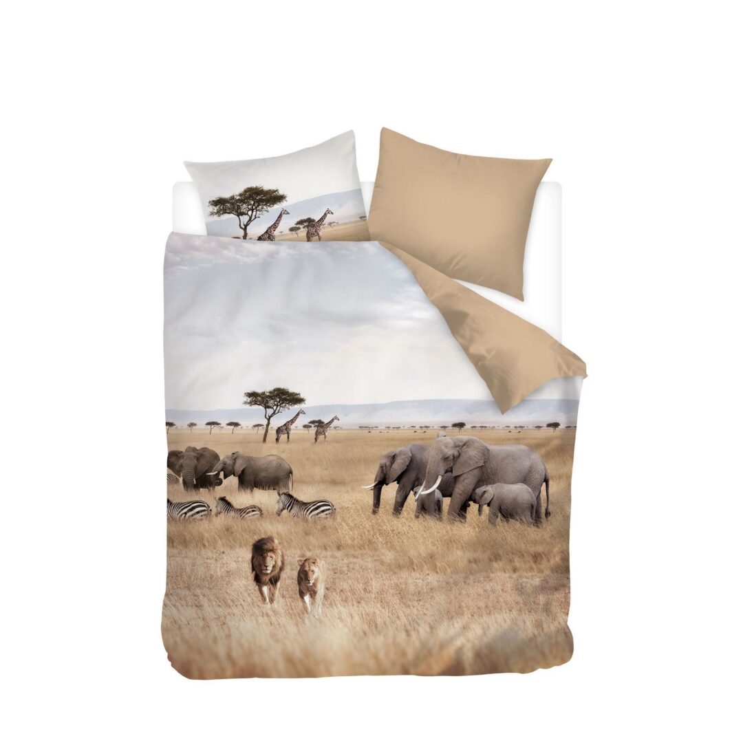 Snoozing African Animals dekbedovertrek