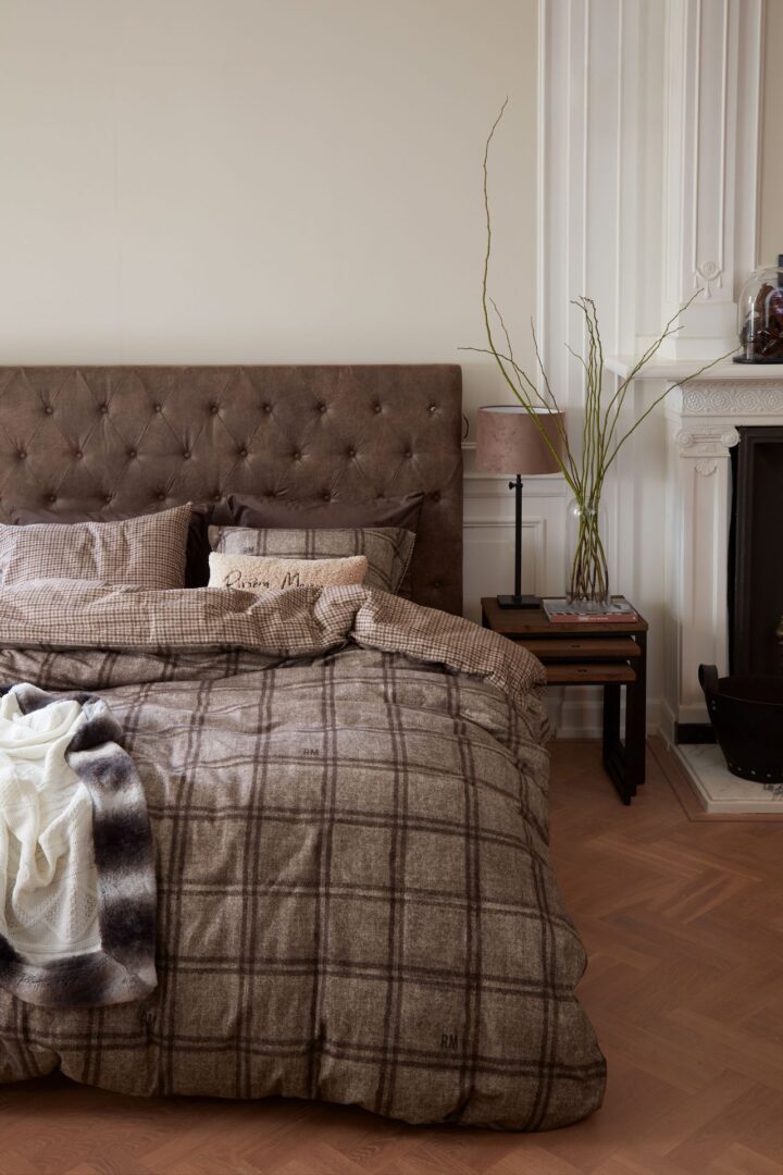 Rivièra Maison Hawick flanel dekbedovertrek