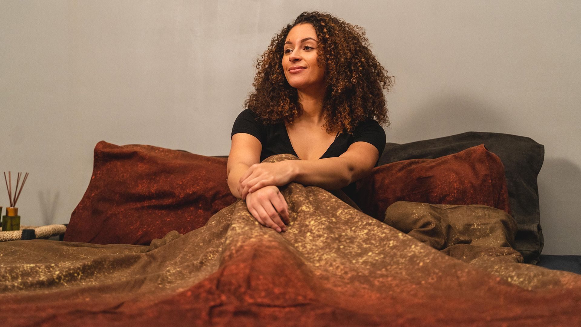 Kayori Gassho flanel dekbedovertrek rood