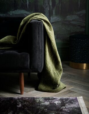 Essenza Roeby Velvet Plaid Moss