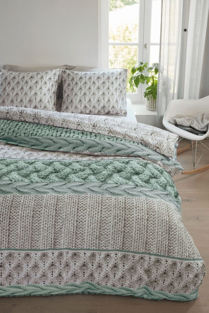 Snoozing Cardiff flanel dekbedovertrek