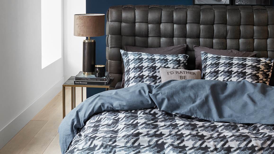 Rivièra Maison Pied de Poule flanel dekbedovertrek