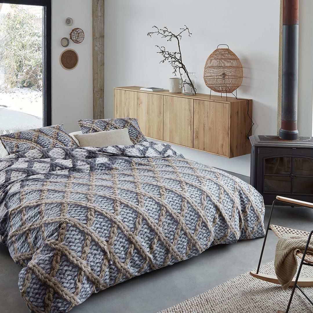 Beddinghouse Ivar flanel dekbedovertrek