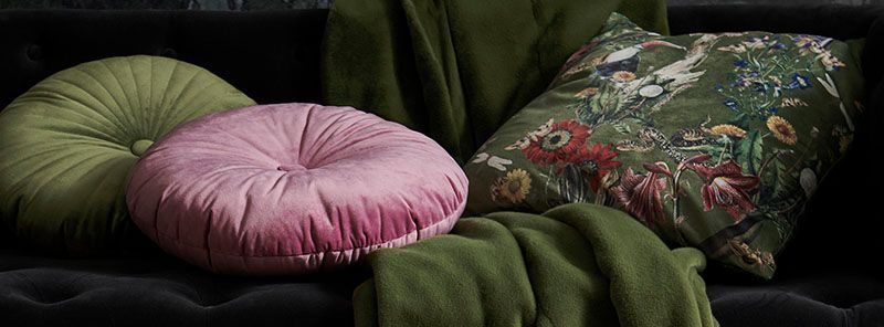 Essenza Furry plaid moss