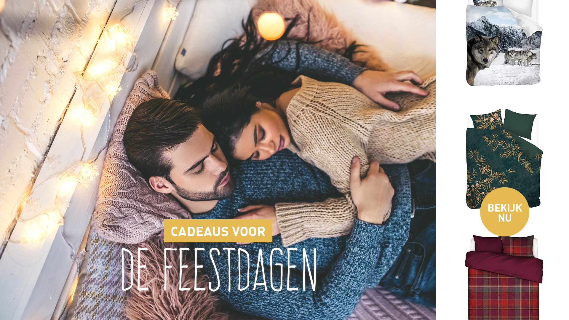 Tijdens de feestdagen een dekbedovertrek cadeau