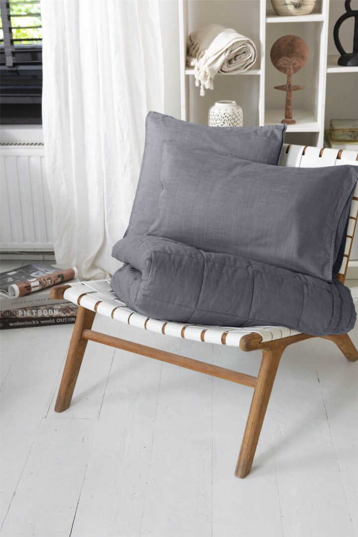 Walra Luxury Touch plaid antraciet