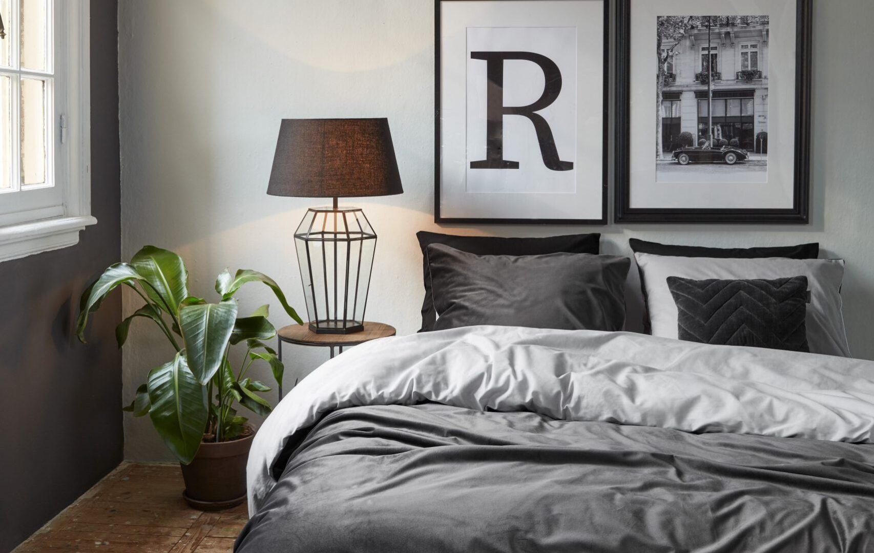 Estate dekbedovertrek grijs