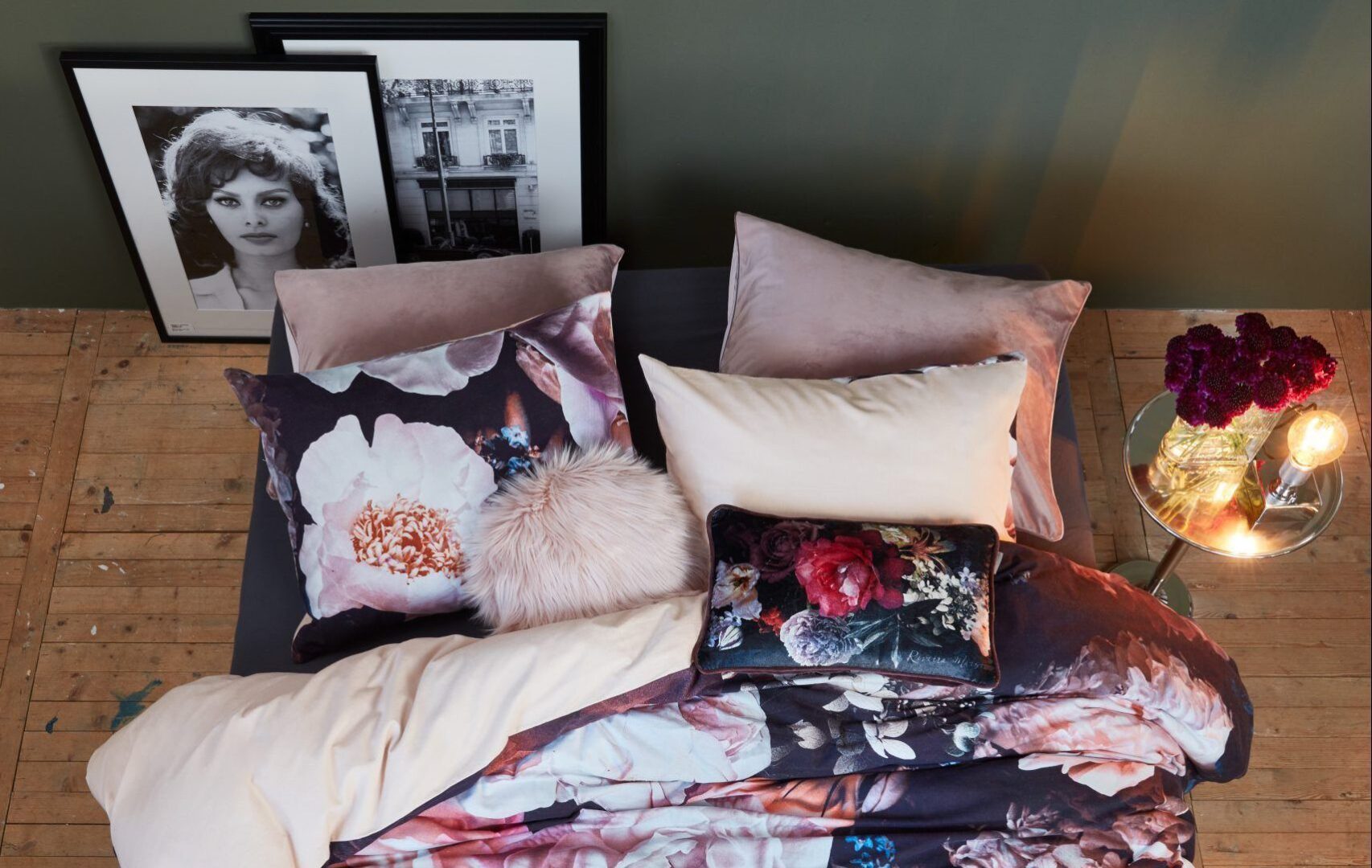 Bouquet flanel dekbedovertrek