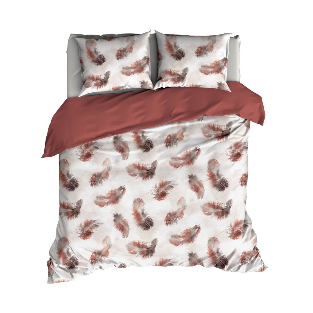Satin d'Or Veren dekbedovertrek marsala