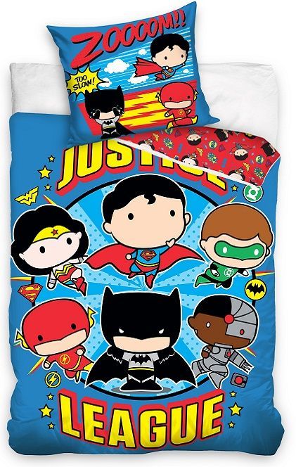 DC Comics Justice League dekbedovertrek - voorlezen