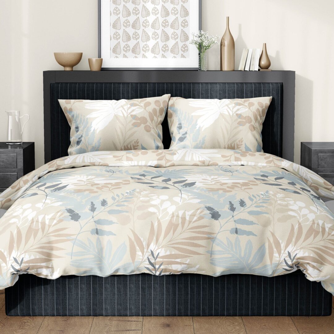 Satin d'Or Palmetta BlauwBeige