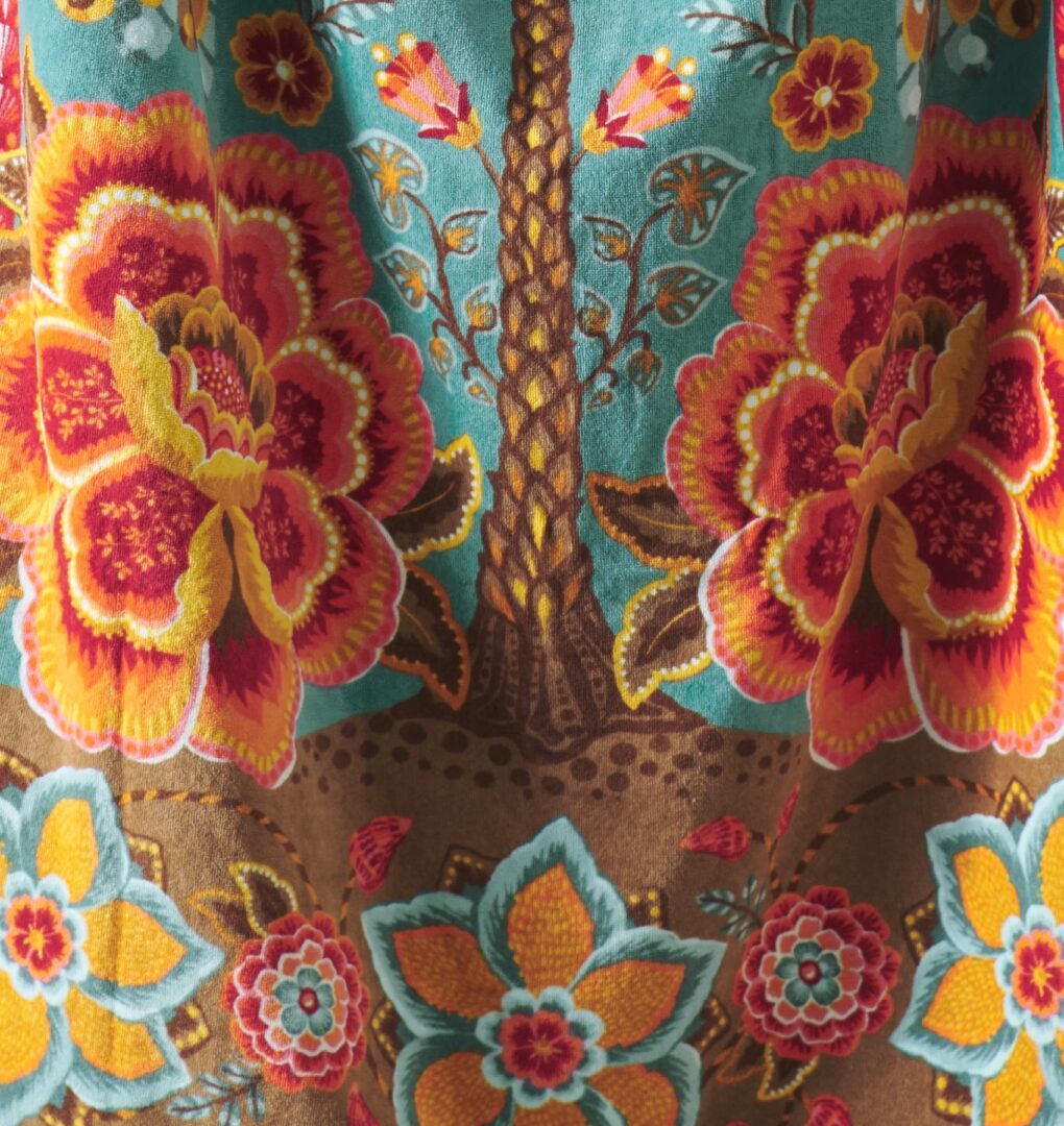 Pip Studio Jungle Garden strandlaken - blauw groen