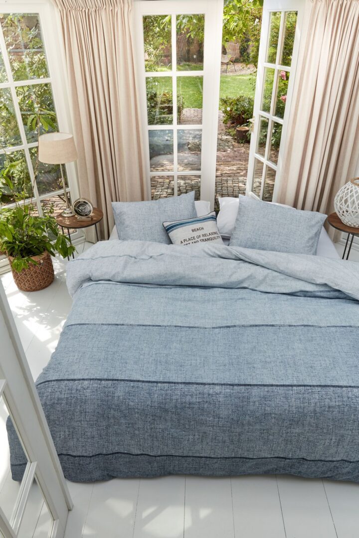 Rivièra Maison Harvey dekbedovertrek bleu