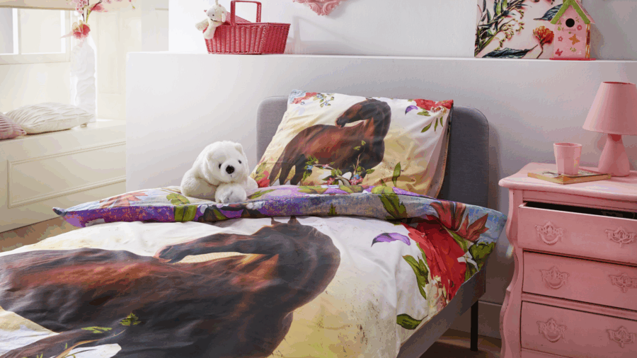 Kleurrijk kinderbeddengoed van iSeng