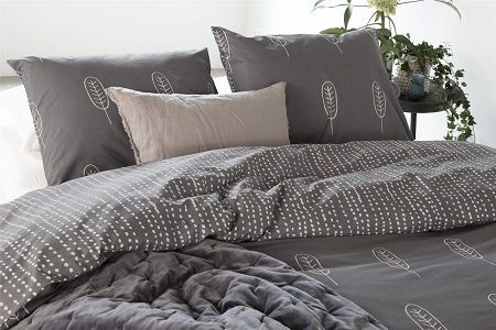 Walra Leave It dekbedovertrek Antraciet