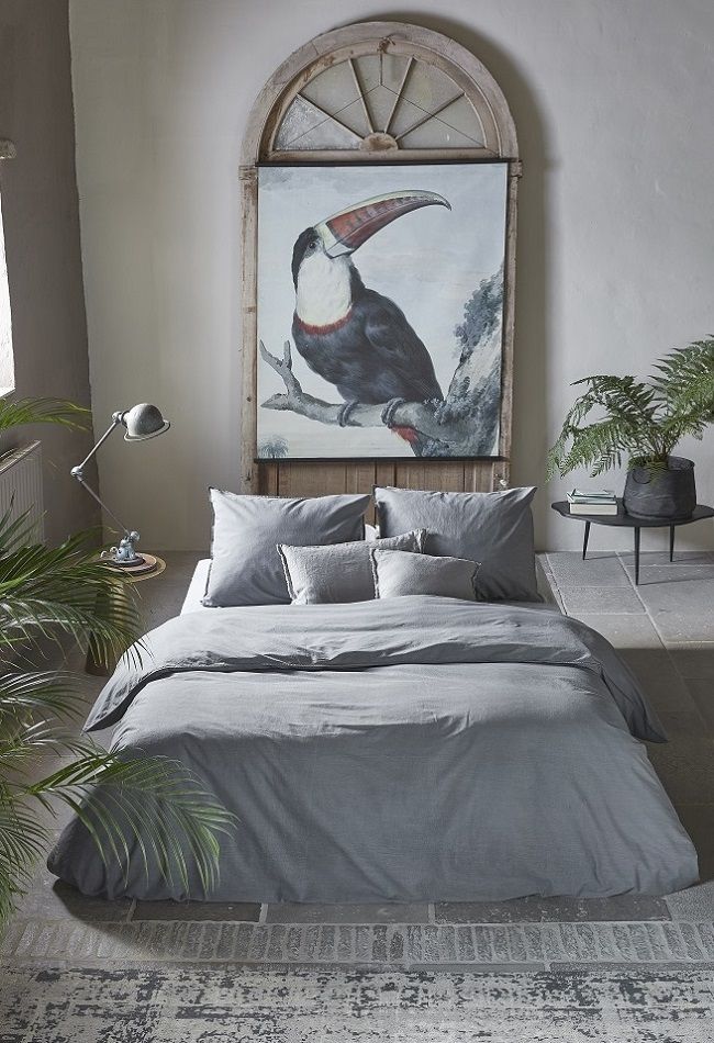 Walra Vintage Cotton dekbedovertrek Grijs