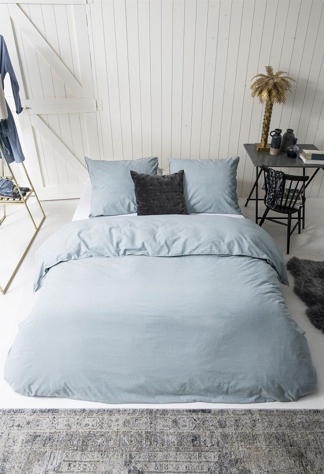 Walra Vintage Cotton dekbedovertrek Jeans Blue