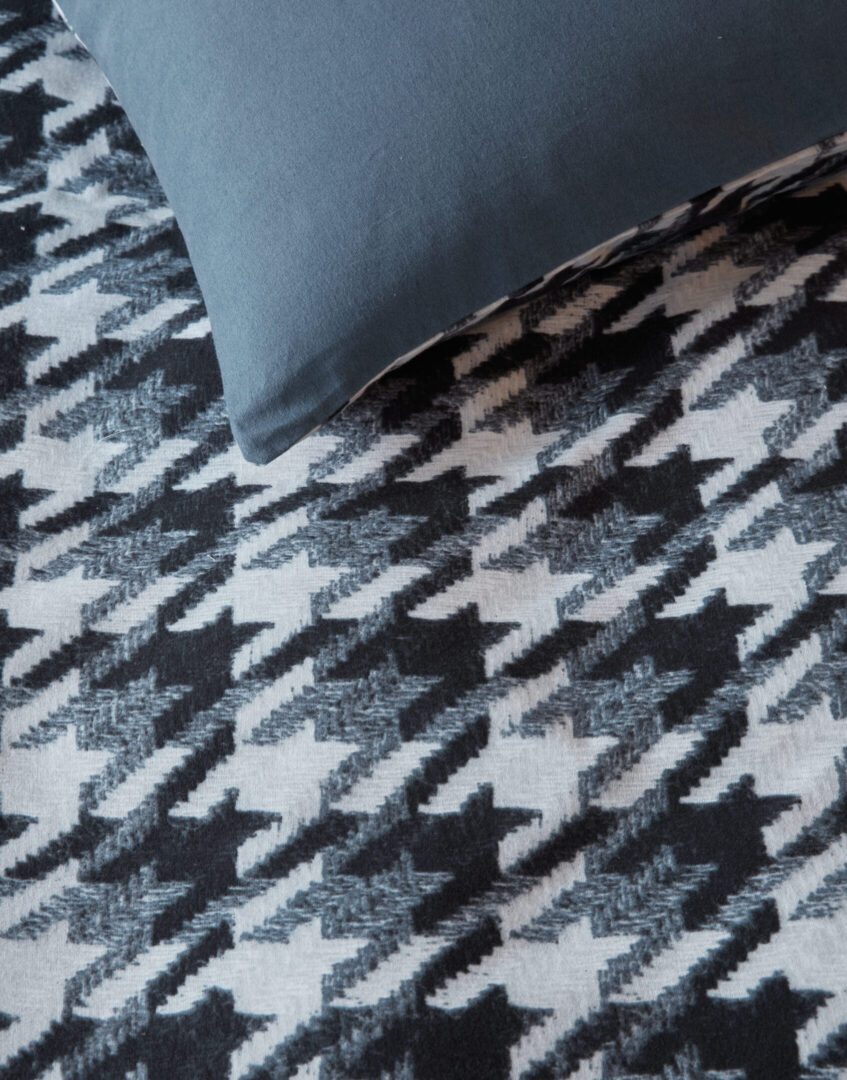 Rivièra Maison Pied de Poule flanel dekbedovertrek