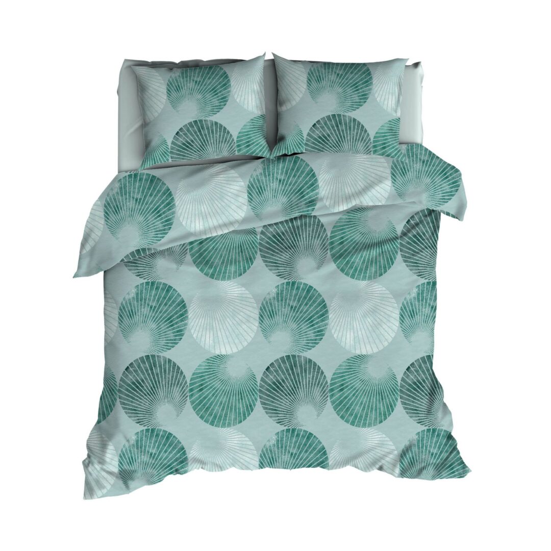 Romanette Globus flanel dekbedovertrek