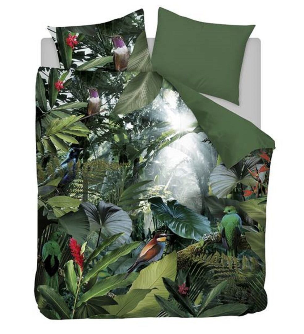 Snoozing Tropical Birds dekbedovertrek